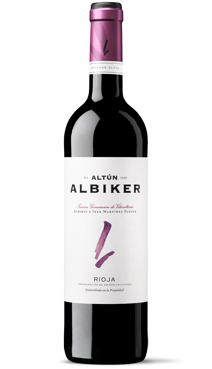 Vino tinto de Rioja Albiker